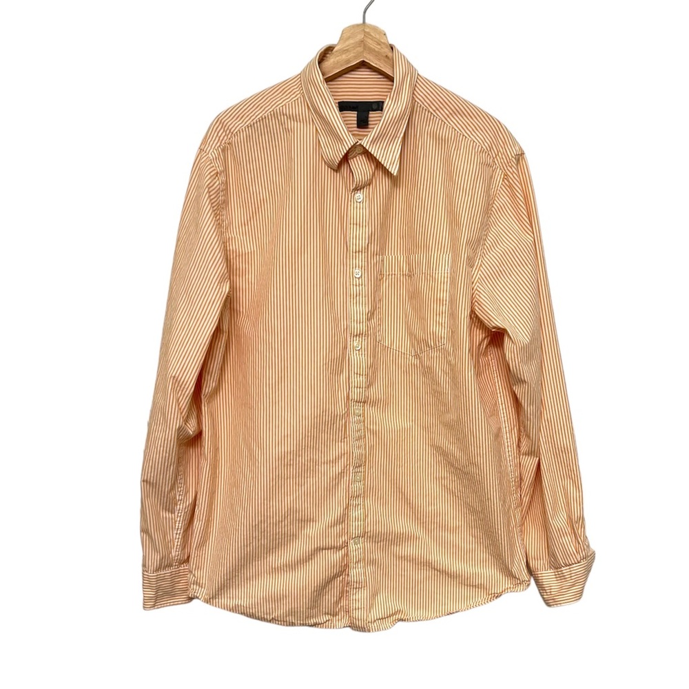 Old Navy Long Sleeve Button Up Stripped Shirt Men's Size Large